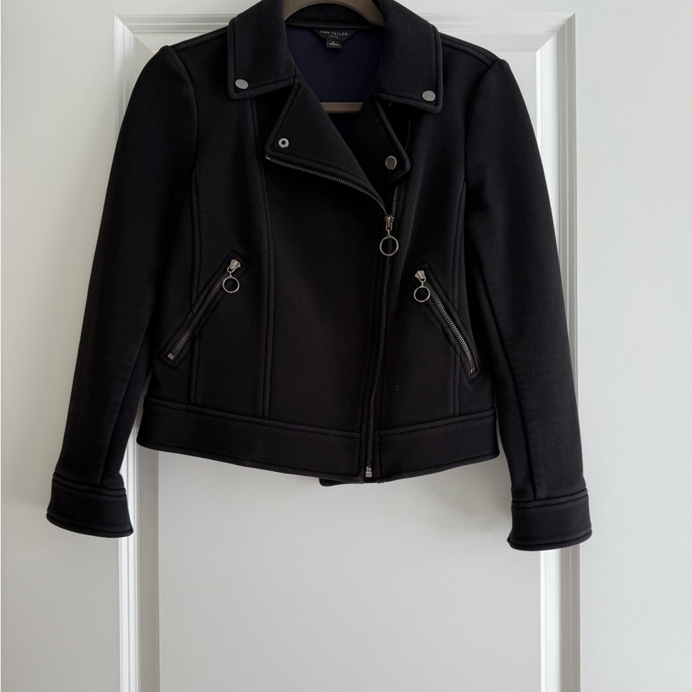 Ann Taylor Black Moto Jacket